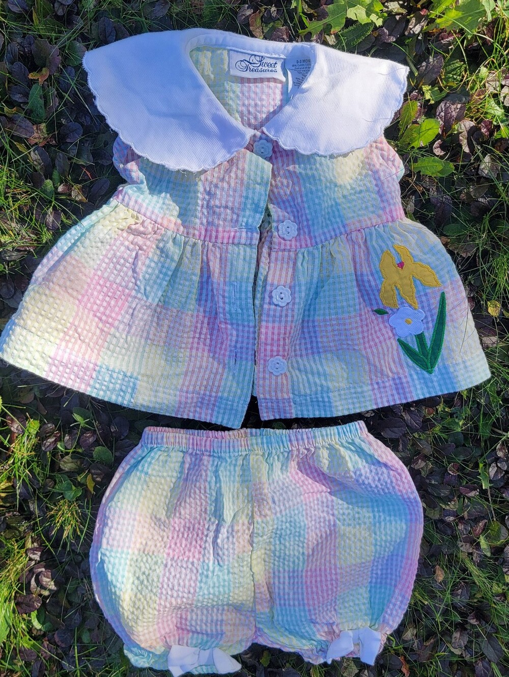 Sweet Treasures Baby Bloomers Set